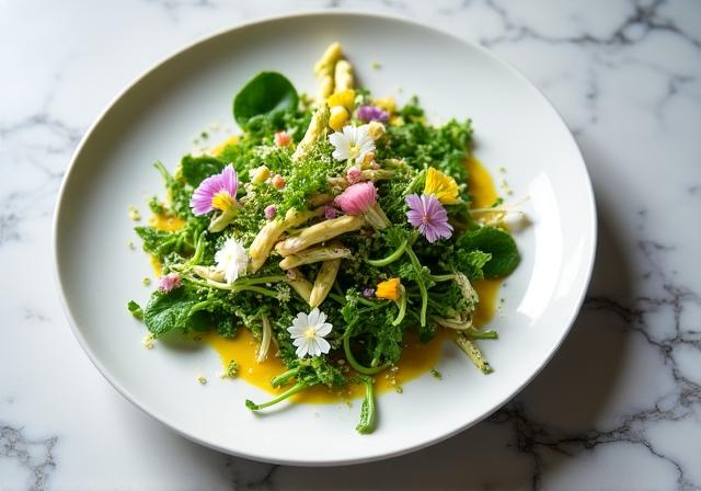 春の食材を使ったプレート