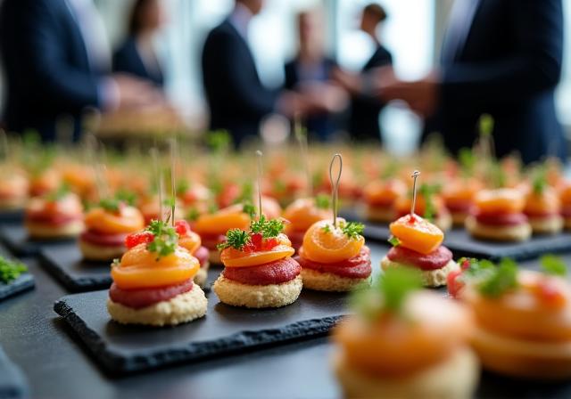 法人向けケータリングの様子