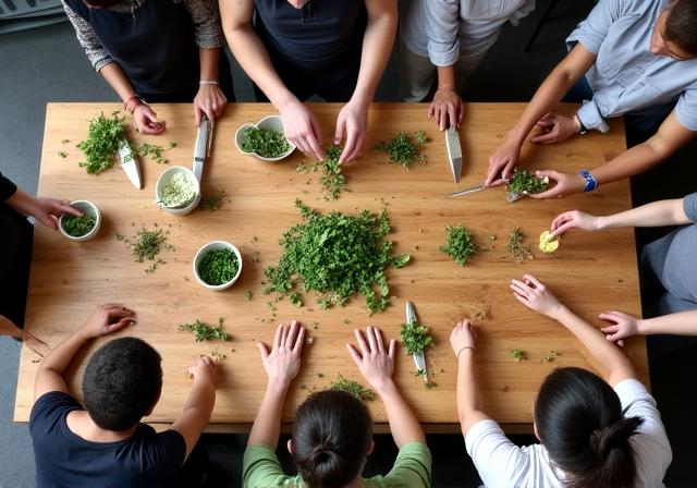 料理ワークショップの風景