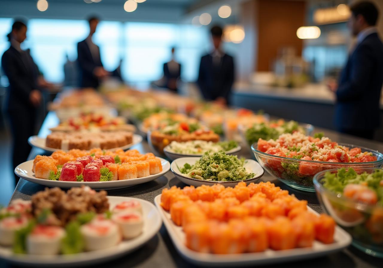 エレガントな法人向けレセプションの様子