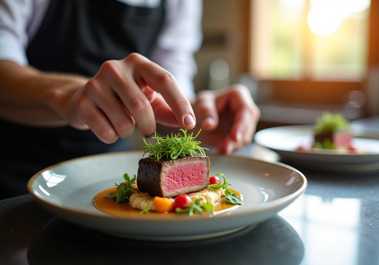 自宅で贅沢なコース料理を仕上げるプライベートシェフ