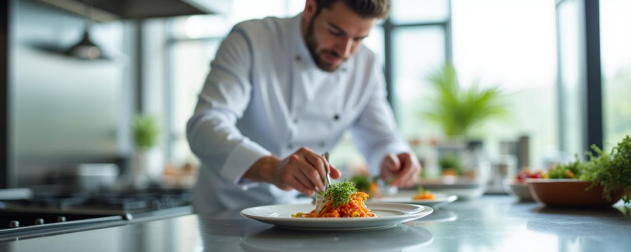 プロのシェフによるワークショップの様子